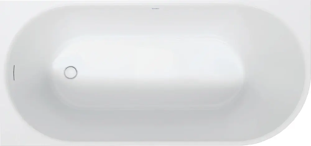 Baignoire Duravit DuraSenja, blanc, angle à gauche