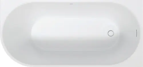 Baignoire Duravit DuraSenja, blanc, coin à droite