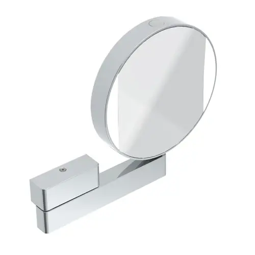 emco LED rasage et Miroir de soins de beauté, miroir miroir des deux côtés, grossissement 3x et 7x, rond, éclairage LED, bras articulé
