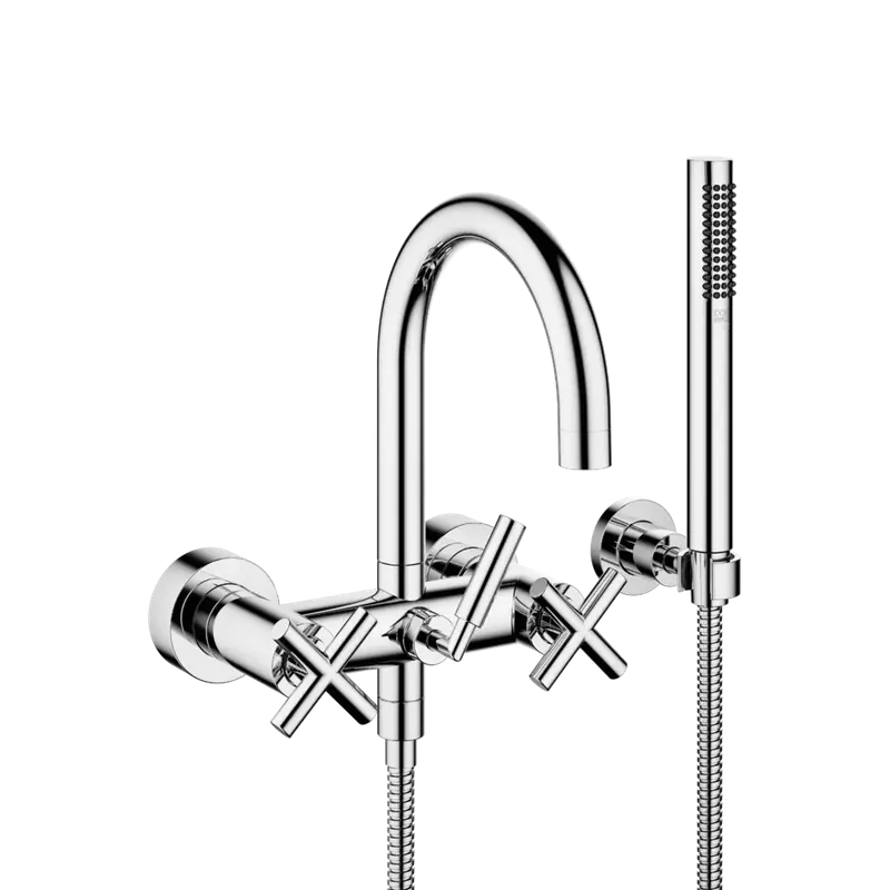 Dornbracht TARA Mitigeur bain-douche pour montage mural avec flexible de douche, inverseur bain/douche, saillie 240mm