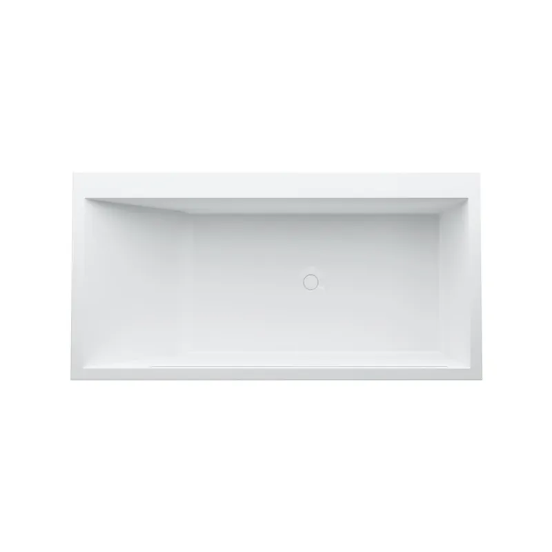 LAUFEN Kartell Baignoire en fonte minérale en pose libre 1700x860x540mm, LED éclairée, blanc