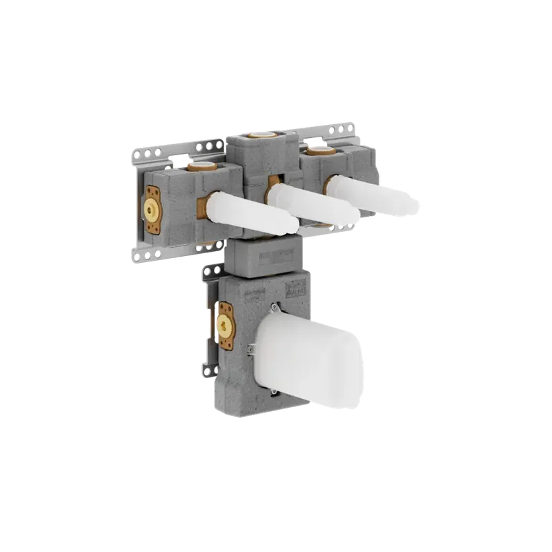 Module de thermostat encastré Dornbracht avec 3 vannes