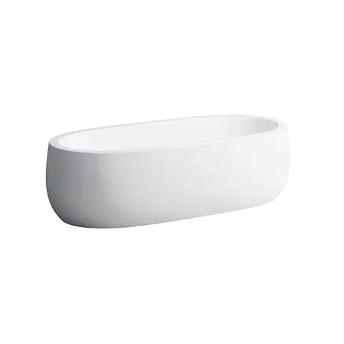 LAUFEN Il Bagno Alessi One Baignoire, système balnéo, sur pied avec glissière, 1830x870x460mm, sans éclairage