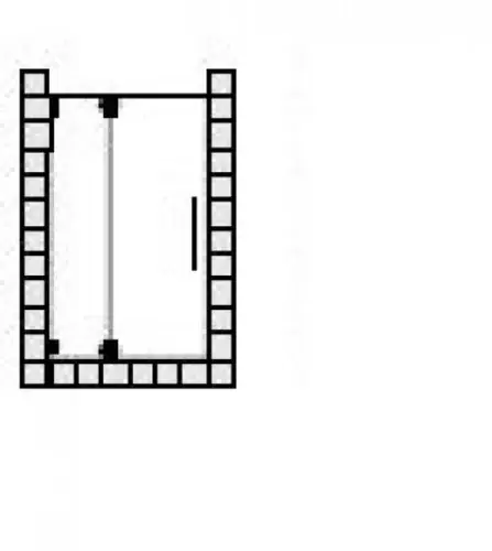 Porte battante SPRINZ agate R Plus sur mesure ou avec panneau latéral pour niche, dimensions jusqu‘à 1200x2000mm