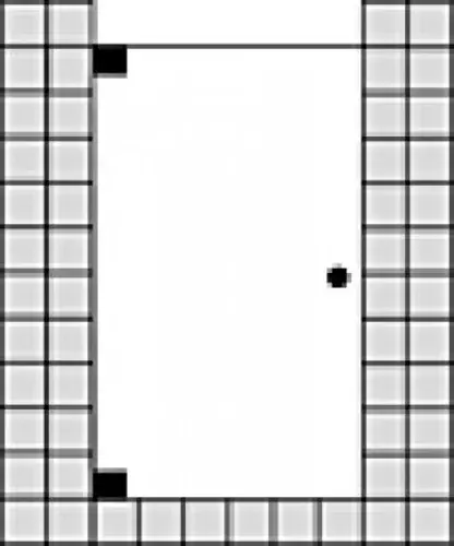 Porte battante sur mesure SPRINZ Omega ou porte pour niche, dimensions jusqu‘à 1000x2000mm