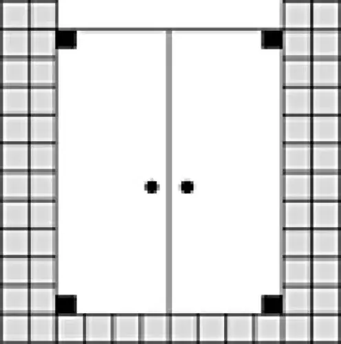 Portes battantes sur mesure SPRINZ Omega pour niche, dimensions jusqu‘à 1200x2000mm