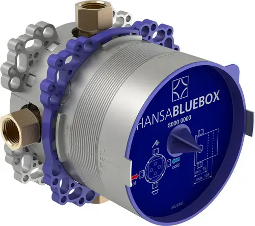 HANSA HANSAbluebox unité de base, solution compacte, corps d‘encastrement sans pré-barrage