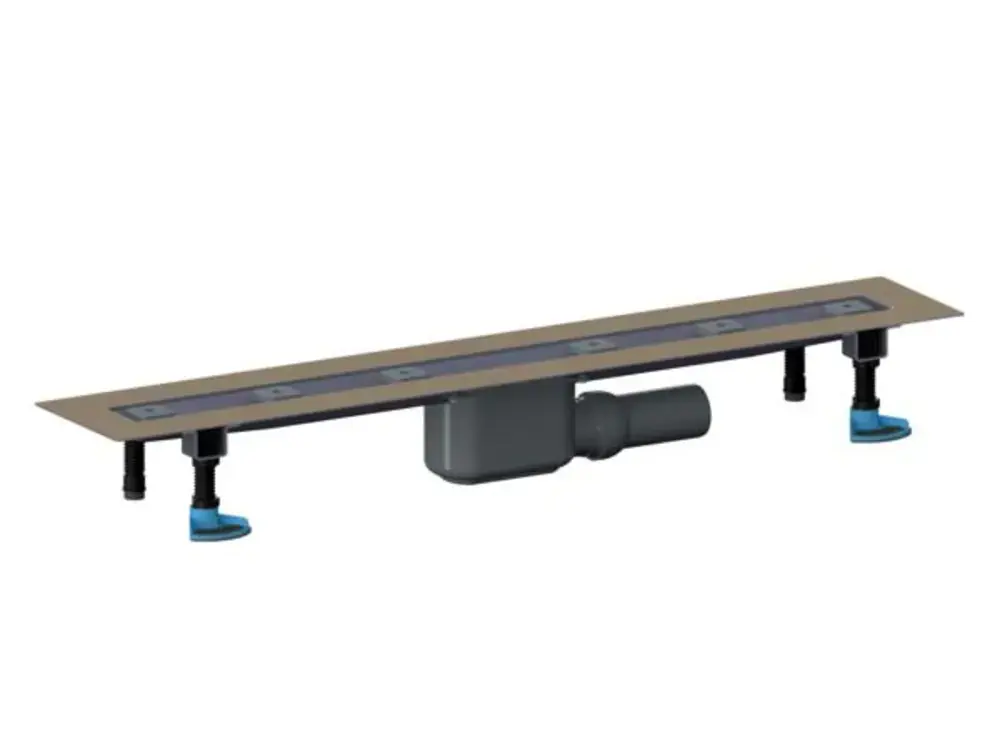 DALLMER caniveau de douche CeraLine F 1000mm, DN 50 Hauteur 110mm