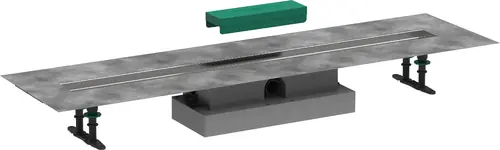 hansgrohe uBox universal kit complet, installation plate 1000 pour kit de finition de caniveau de douche