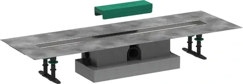 hansgrohe uBox universal kit complet, installation standard pour kit de finition de caniveau de douche 800mm