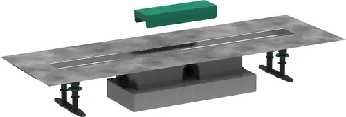hansgrohe uBox universal kit complet, installation plate pour kit de finition de caniveau de douche 800mm