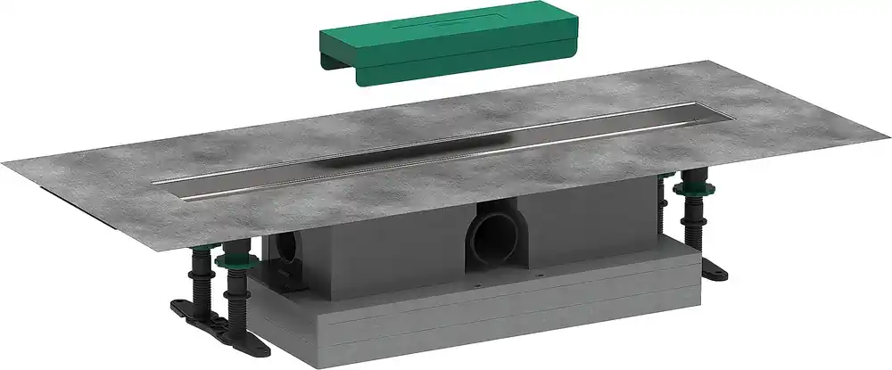 hansgrohe uBox universal kit complet, installation standard pour kit de finition de caniveau de douche 600mm