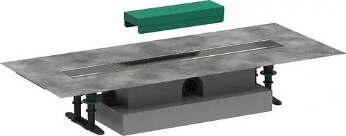 hansgrohe uBox universal kit complet, installation plate pour kit de finition de caniveau de douche 600mm