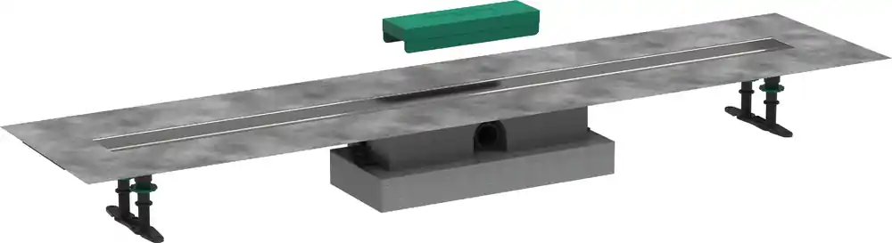 hansgrohe uBox universal kit complet, installation plate pour kit de finition de caniveau de douche 1200mm