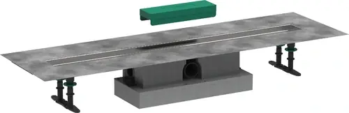 hansgrohe uBox universal kit complet, installation standard pour kit de finition de caniveau de douche 900mm