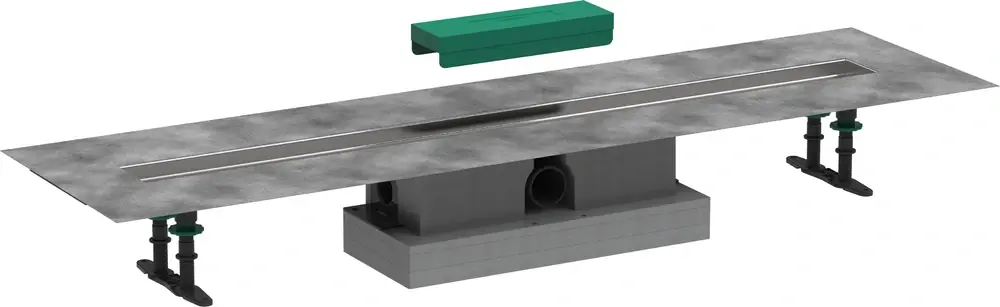 hansgrohe uBox universal kit complet, installation standard 1000 pour kit de finition de caniveau de douche