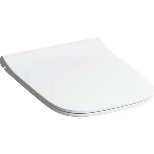 Siège de WC Geberit Smyle Slim avec couvercle, sandwich, antibactérien, charnières QuickRelease, blanc, avec fermeture automatique