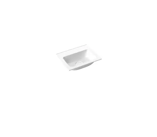 emco evo 400 lavabo, 400x320mm, sans trop-plein, pour meuble bas evo 400