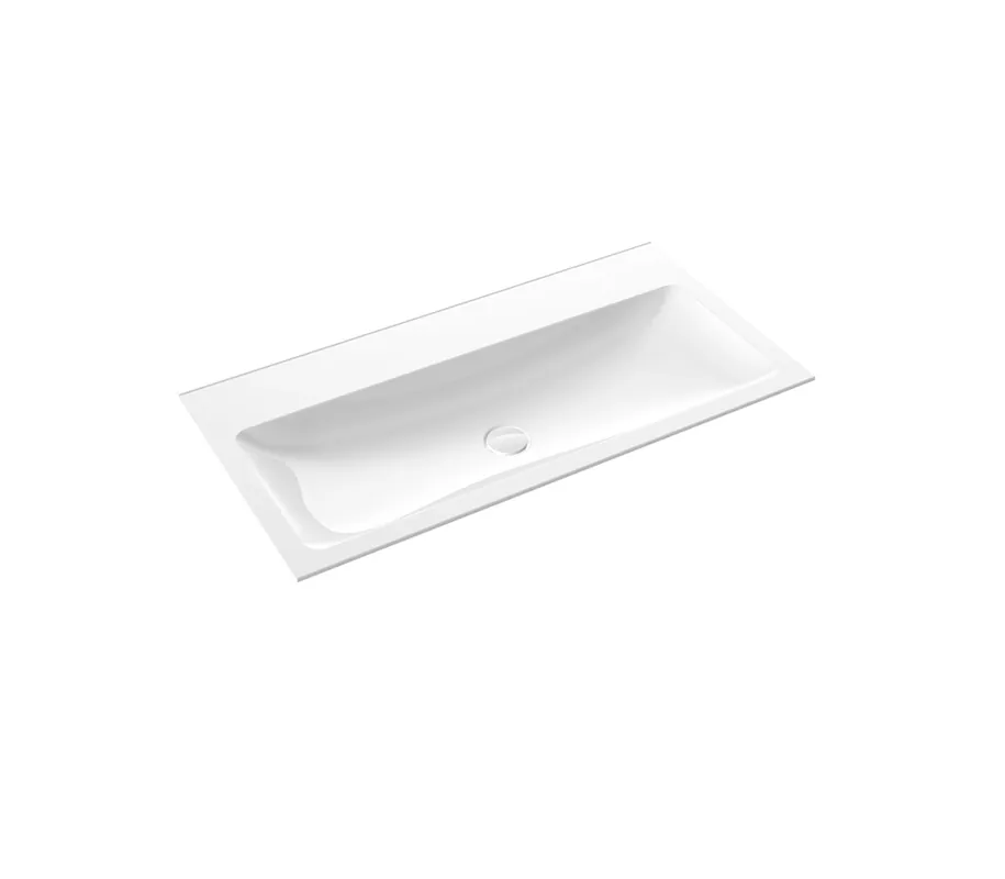 emco evo 1000 lavabo, 1011x522mm, sans trop-plein, pour meuble bas evo 1000