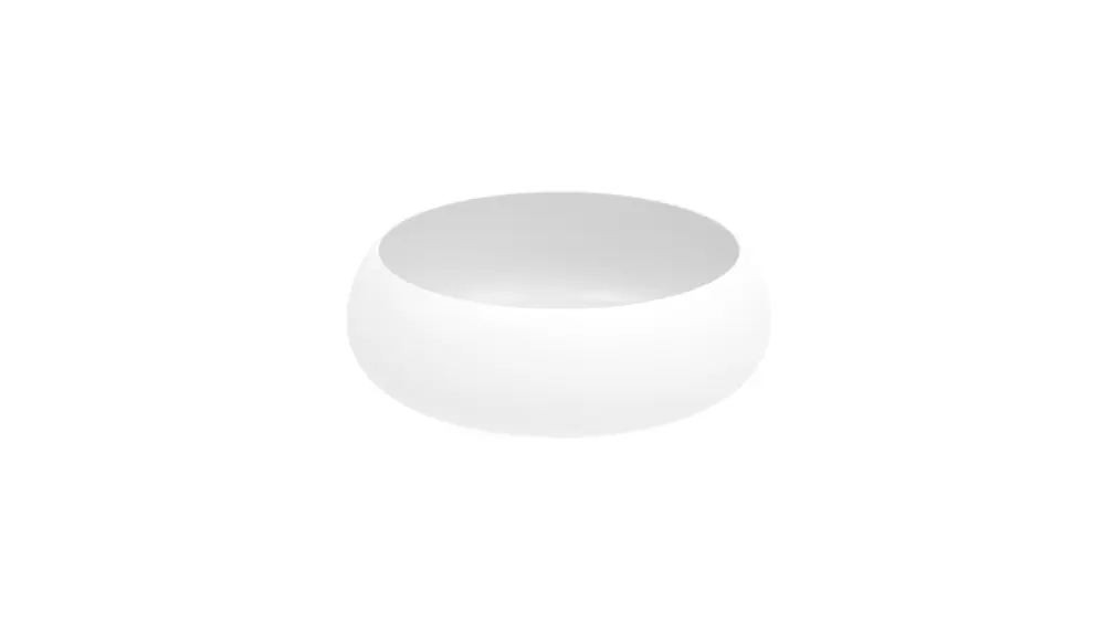 BetteCraft Coupe pour lavabos, ronde, sans trou pour robinet, sans trop-plein, 350x350x120mm