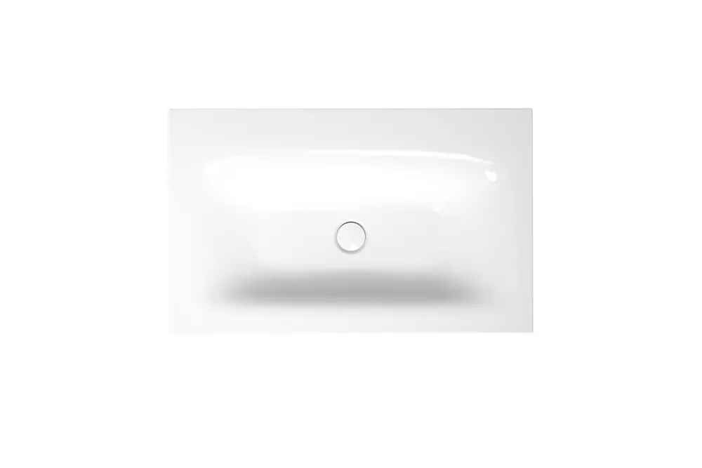 BetteLux lavabo à encastrer, 1 trou pour robinet, sans trop-plein, 800x495x120mm