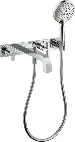 hansgrohe AXOR Citterio Mélangeur bain 3 trous avec poignées croisées