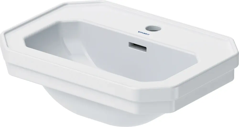 Duravit 1930 lave-mains, 50x36,5cm, avec trop-plein, 1 trou pour robinet