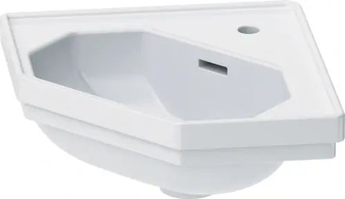 Duravit 1930 lave-mains d‘angle, 59,5x45cm, avec trop-plein, 1 trou pour robinet