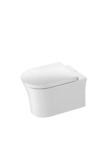 Siège de WC Duravit White Tulip, avec dispositif d‘abaissement automatique, amovible