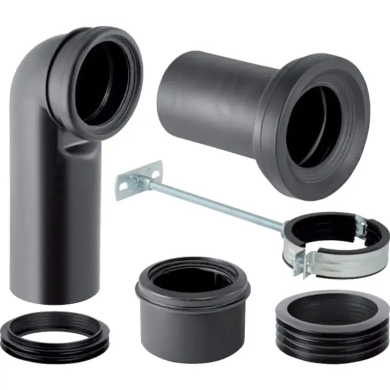 Set de raccordement Geberit Monolith pour WC au sol, noir