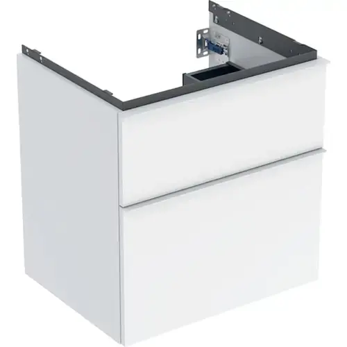 Geberit iCon armoire basse pour lavabo, 2 tiroirs, 59,2x61,5x47,6 cm, 502303