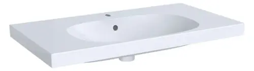 Geberit Acanto lavabos avec tablette, 1 trou pour robinet, avec trop-plein, 900x480mm