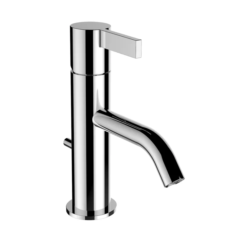 LAUFEN Kartell Mitigeur monocommande de lavabo, bec fixe, avec robinet de vidange, saillie 115 mm