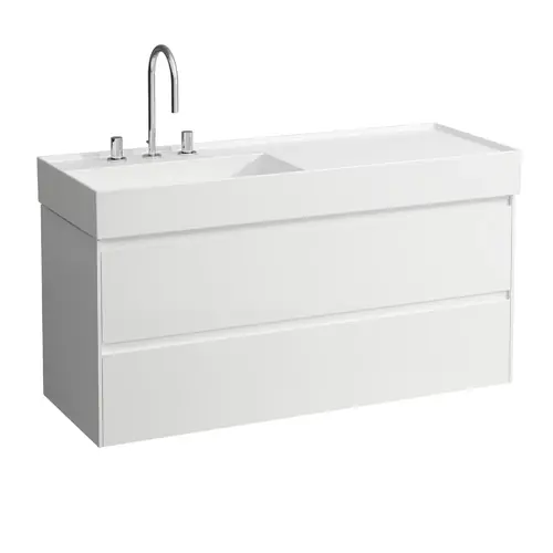 LAUFEN LANI pour Kartell Meuble sous-lavabo, 2 tiroirs, 1180x450x515mm, pour H813332
