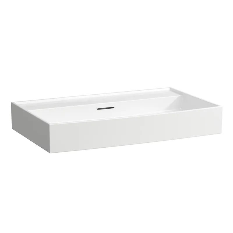 LAUFEN Kartell lavabo à encastrer, sans trou pour robinet, avec trop-plein, 800x460mm