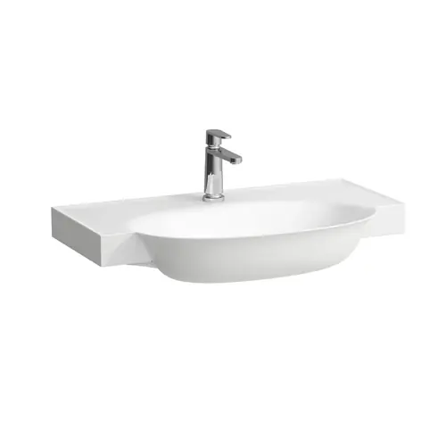 LAUFEN The New Classic, lavabo à encastrer, sans trop-plein, 3 trous pour robinet, 800x480mm