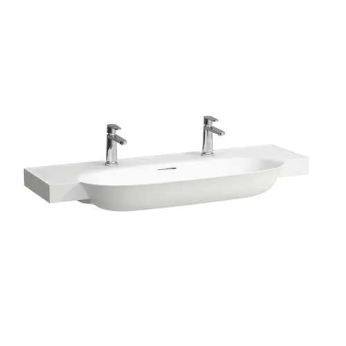 LAUFEN The New Classic lavabo, encastré, avec trop-plein, 2 trous pour robinet, 1200x480mm