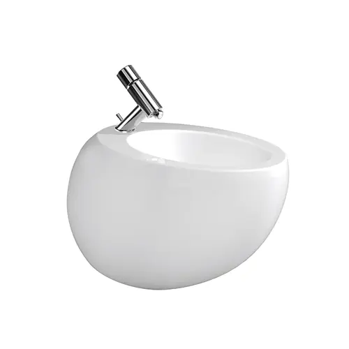 LAUFEN Alessi one Bidet suspendu, 1 trou pour robinet, 390x585mm, trop-plein caché