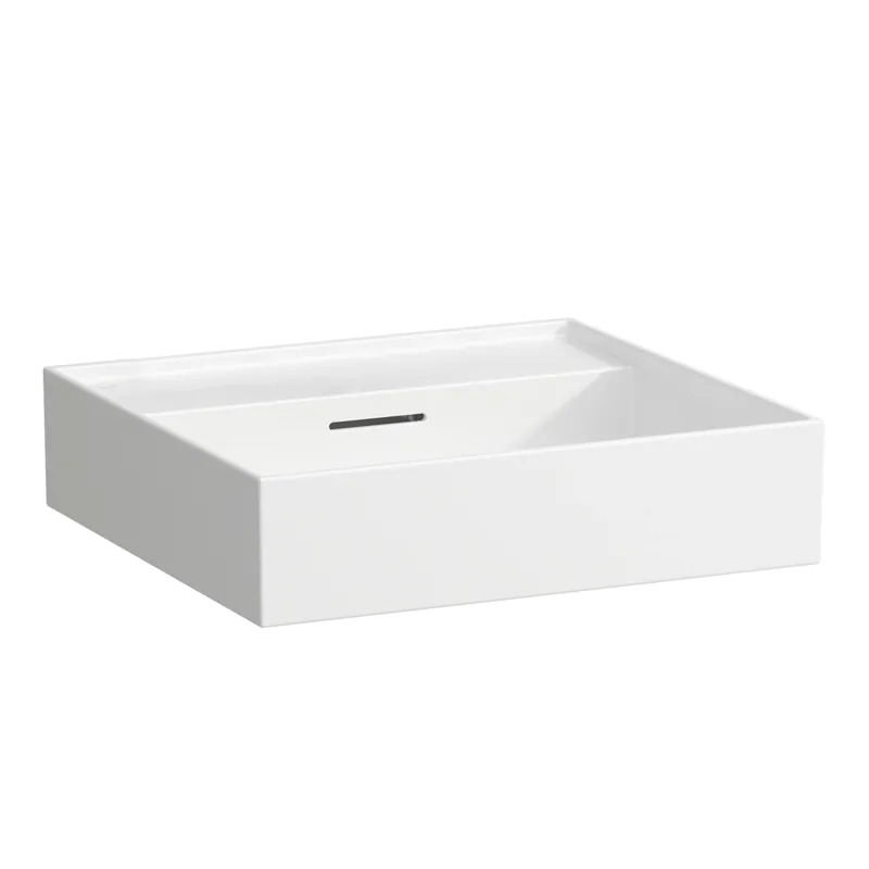 LAUFEN Kartell lavabo à encastrer, sans trou pour robinet, avec trop-plein, 500x460mm