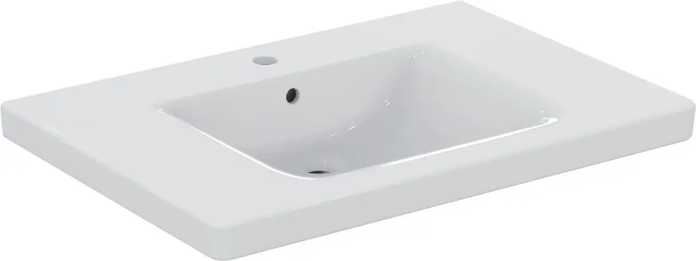 Ideal Standard Connect Freedom lavabo sans barrière, 800mm, 1 trou pour robinet, avec trop-plein