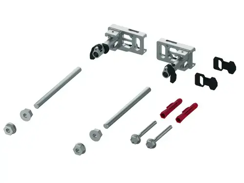 Fixation de module Tece profil, réglage en profondeur, fermeture rapide