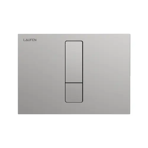 LAUFEN AW103 INEO plaque de commande, 202x10x145mm, Dual-Flush, inox brossé