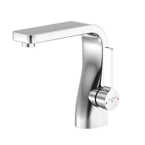 Steinberg Série 230 robinetterie de lavabo, commande latérale, avec garniture découlement, saillie 140mm