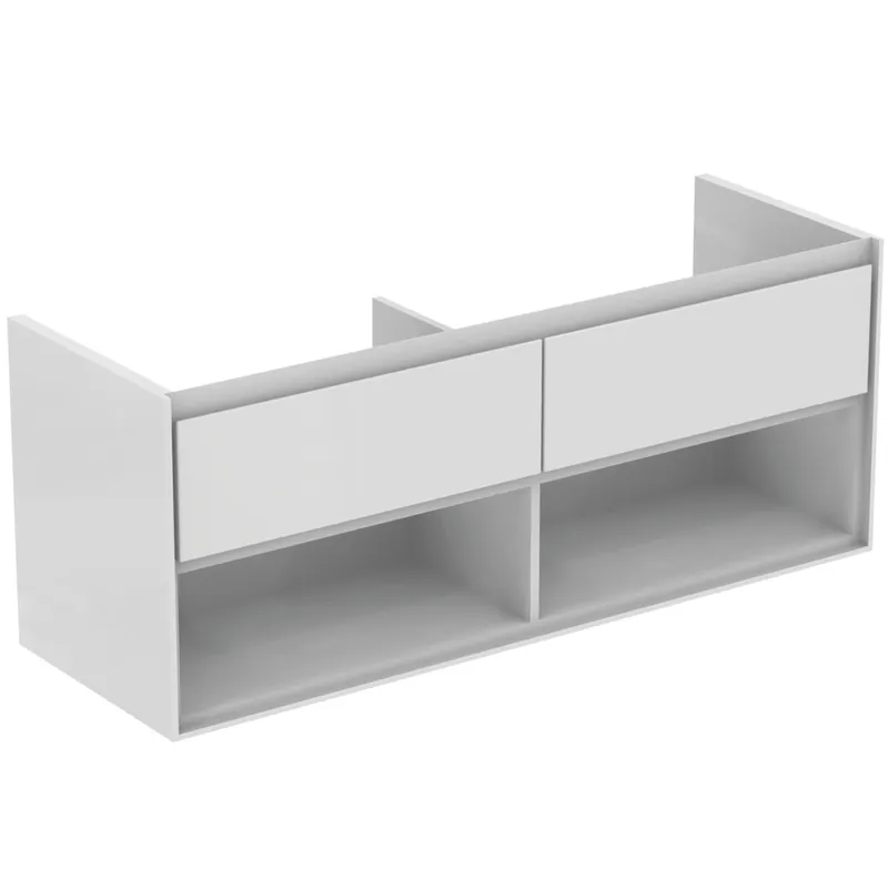 Ideal Standard Connect Air Meuble sous-lavabo double, 1300x440x517mm, 2 coulisses