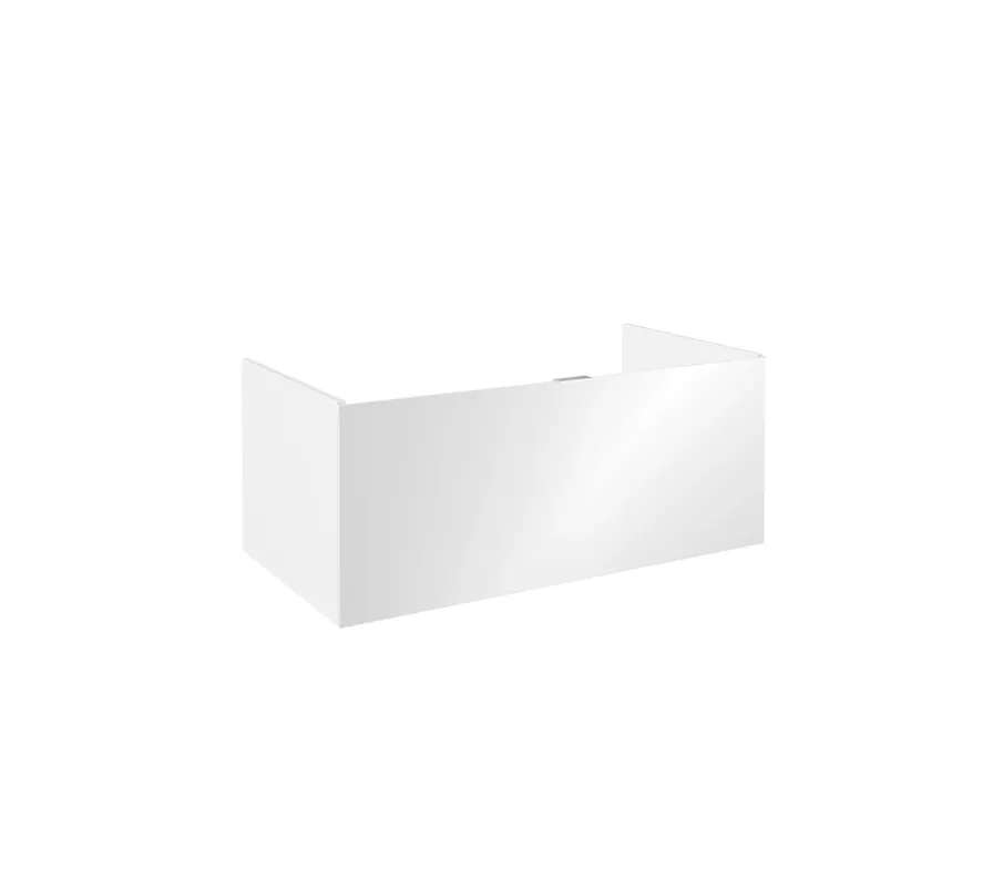 emco evo 1000 armoire sous lavabo, 1008x440x522mm, tiroir avec façade en verre