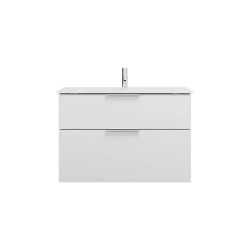 burgbad Eqio lavabo en verre avec meuble sous-lavabo, largeur 920mm