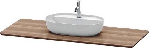 Console en bois massif Duravit Luv LU9461, largeur 1388mm, adaptée au meuble sous-lavabo LU9561, LU9566