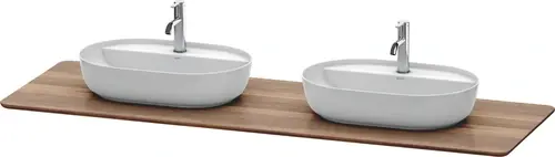 Console en bois massif Duravit Luv LU9462B, largeur 1783mm, adaptée au meuble sous-lavabo LU9562, LU9567