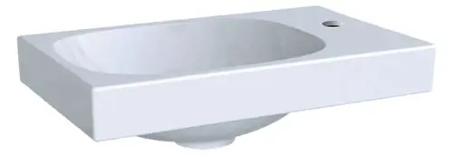 Geberit Acanto lave-mains, 1 trou pour robinetterie à droite, sans trop-plein, 400x250mm