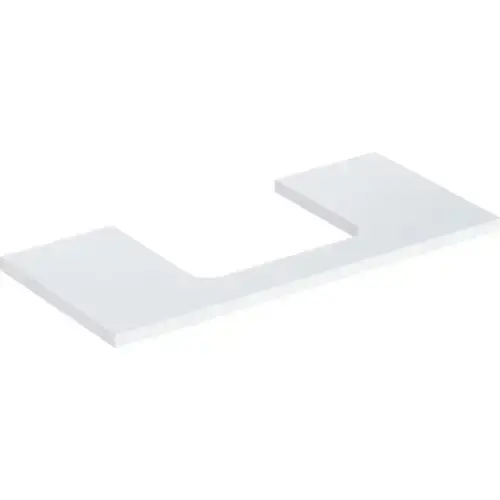 Plaque de lavabo Geberit ONE, découpe au centre, pour lavabo à poser, 105x3x47cm